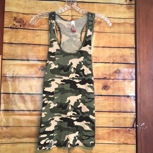 No Boundaries M camouflage Racer Back Tank Top